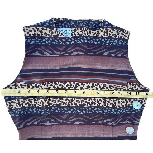 J. Stevens by Carol Escritor Vintage 80s/90s Sleeveless Midi Dress - Size 2 est. - Picture 5 of 9